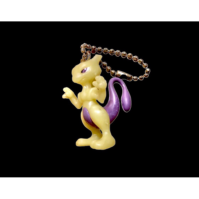 Pokemon Mewtwo Glowing Figure Keychain Nintendo Gamefreak Rare Japan Vintage #โปเกม่อน