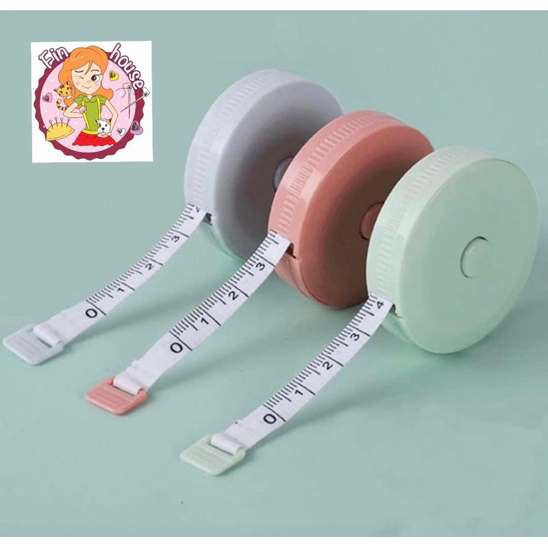 สายวัดคละสี สายวัดตัว เอว ตลับเมตรพกพา ขนาด 150 CM สายวัดตัว มินิมอล น่ารัก ตลับวัดเอวพกพา ตลับเมตร