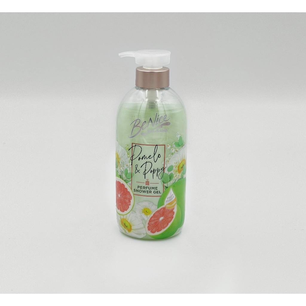 BENICE - Perfume Shower Gel Pomelo & Poppy (450 ml.) บีไนซ์ เพอร์ฟูม ชาวเวอร์ เจล โพเมโล แอนด์ ป๊อปปี้ 450 มล.