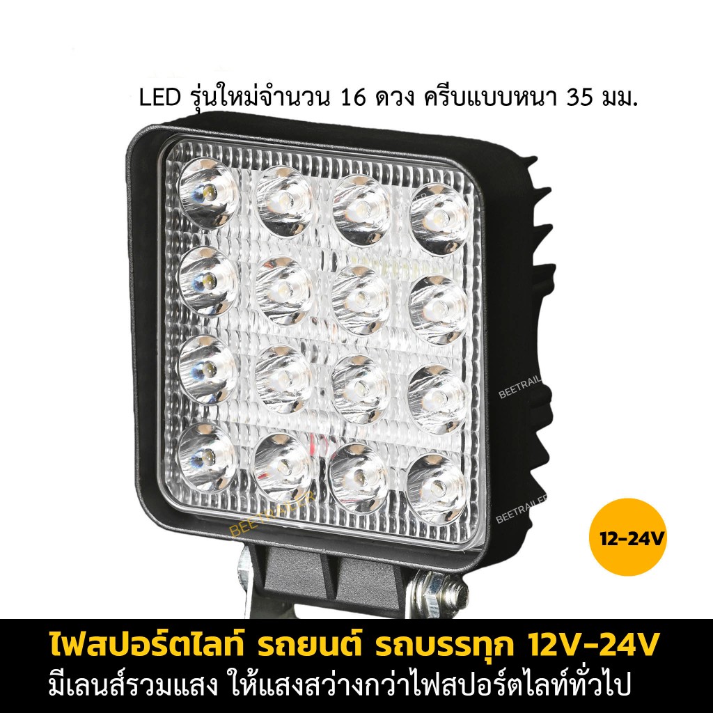 [จัดส่ง1-2 วัน] เเพค 2 ชิ้น ไฟสปอร์ตไลท์รถยนต์ ไฟหน้ารถ LED SPOT BEAM US 140W ไฟช่วยตัดหมอก 12V-24V เเสงขาว