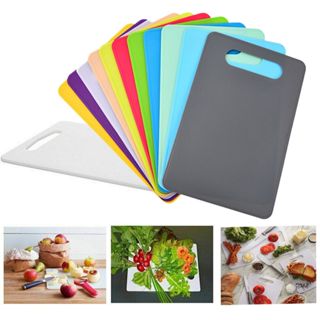 เขียงพลาสติกในครัว เขียงสองด้าน เขียงผลไม้ทรงสี่เหลี่ยมในครั…