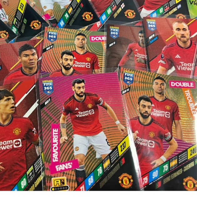 MANCHESTER UNITED / ADRENALYN XL PANINI CARDS / FOOTBALL 365 2024  / Choose From List + FREE GIFT