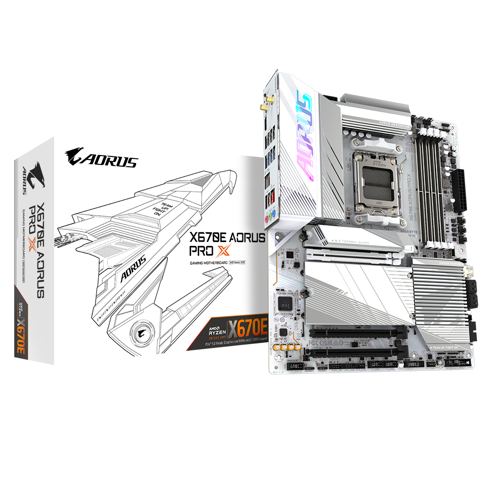 MAINBOARD (เมนบอร์ด) GIGABYTE X670E AORUS PRO X (SOCKET AM5 DDR5 ATX)