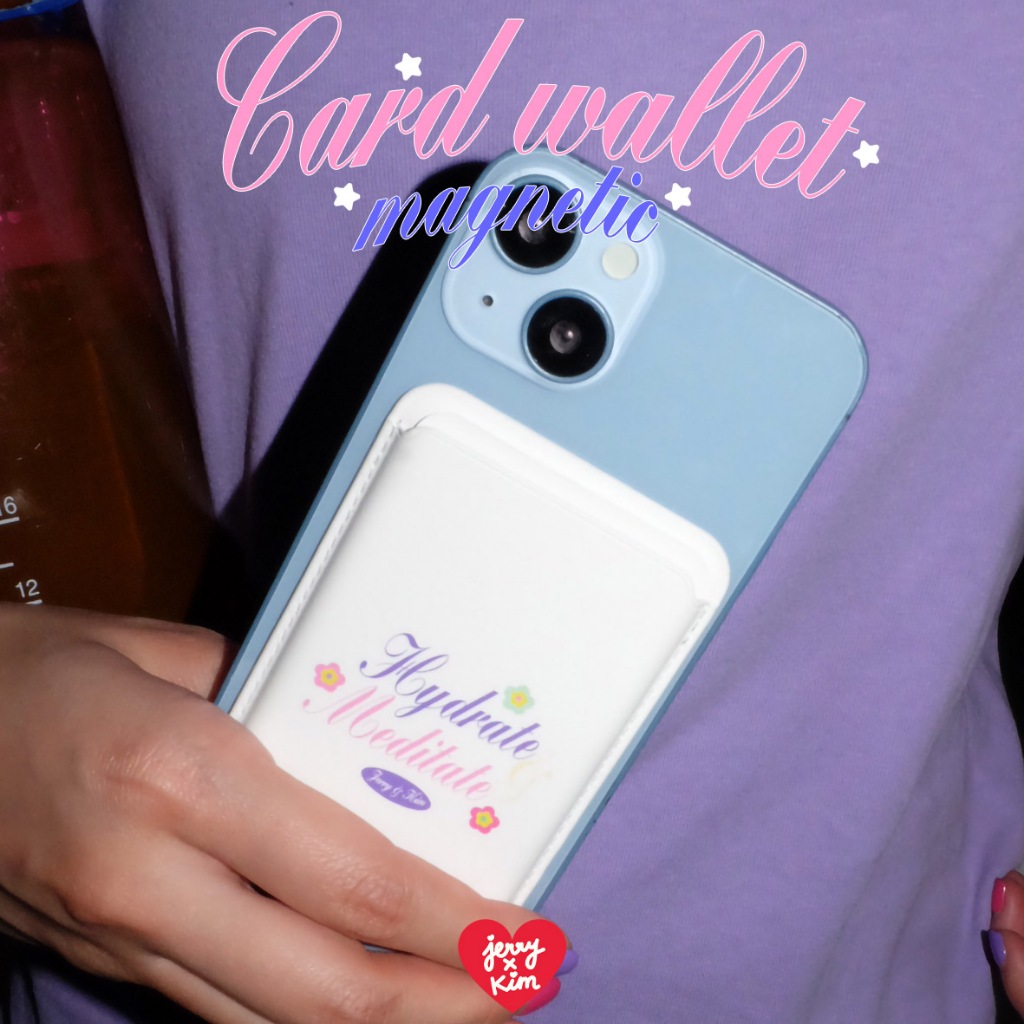 Card wallet Magnetic Jerryxkimdotstick⭐️ ที่ใส่บัตรแม่เหล็ก
