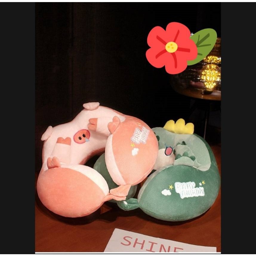 หมอนรองคอแบบพกพา ทรงสูงหนา ใยสังเคราะห์คุณภาพสูง ผ้าด้านอกเป็นผ้ากำมะหยี่ นุ่ม หลับสบายไม่ปวดคอ