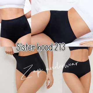กางเกงในไร้ขอบ sister hood 213 เอวสูง ผ้าลื่นๆ ใส่บายเรียบเนียน