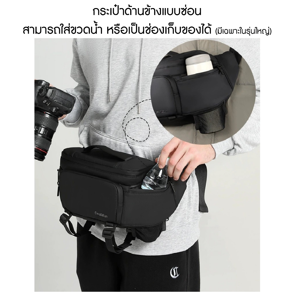 กระเป๋ากล้อง สะพายไหล่ คาดเอว Camera Bag Dslr Mirrorless รูปที่ 6