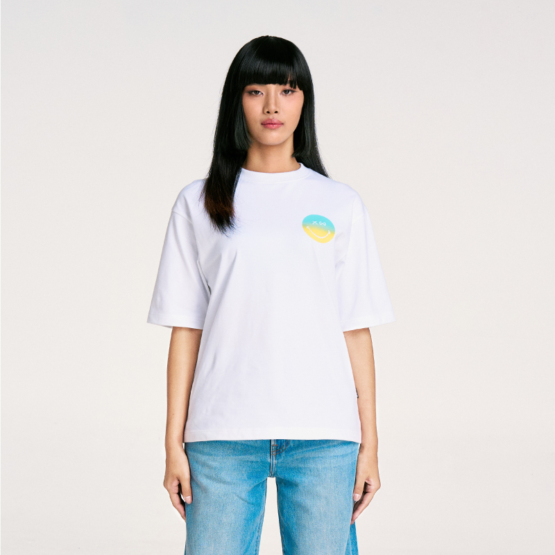 WARRIX เสื้อยืด Oversize T-Shirt Smiley World Collection (LA-241TSACL05)