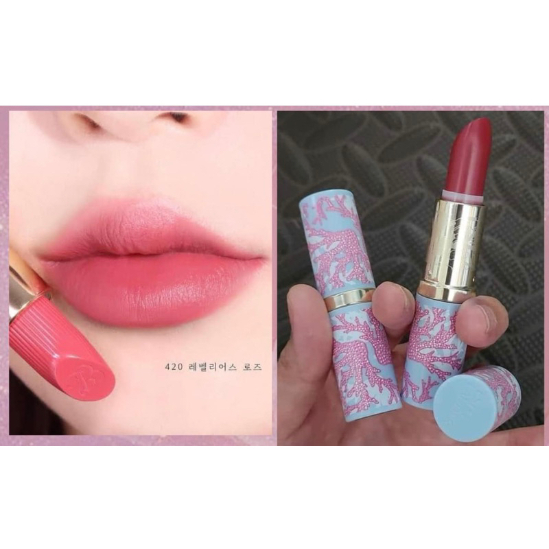 แท้ % ไซส์จริง Estee lauder Lipstick No.420/สีแดง/สีLimited สีชัดสวยสด ขนาดจริงขนาดปกติ ปลอกลิมิเตทพร้อมส่ง