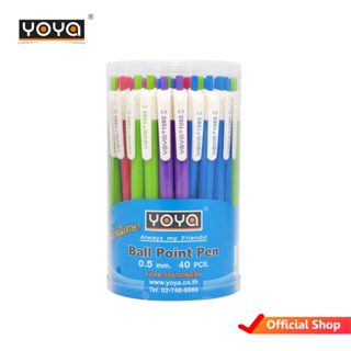 YOYA ปากกาลูกลื่น น้ำเงิน 1085 แพ็ค 40