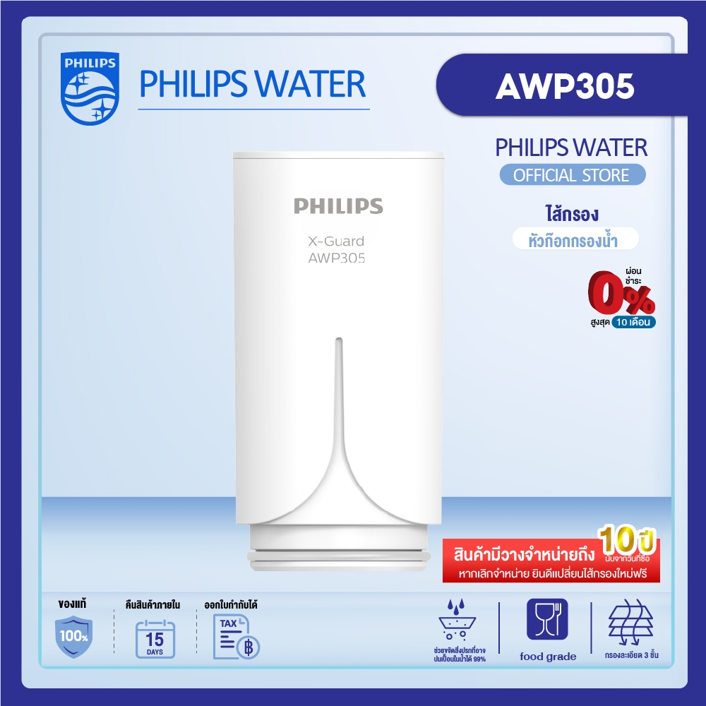 Philips AWP305 ไส้กรอง X-Guard For หัวก๊อกกรองน้ำรุ่น AWP3600 AWP3703 AWP3704