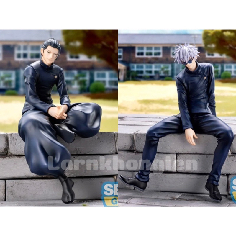 พร้อมส่ง(ของแท้ Lot.jp )SEGA Premium Chokonose Figure Jujutsu Kaisen - Gojo Satoru/Geto Suguru โกโจ เกะโท ชุดนักเรียน