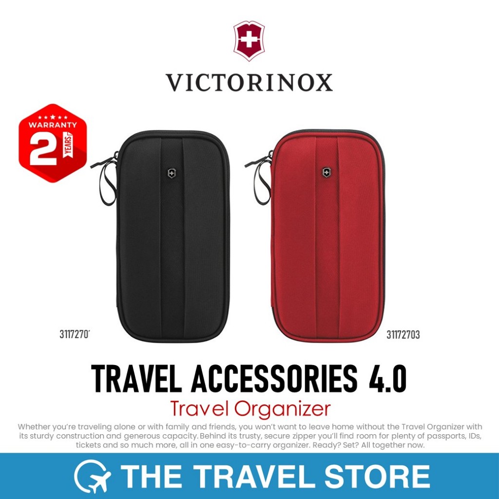 VICTORINOX Travel Accessories 4.0, Travel Organizer กระเป๋าถือแบบพกพาสำหรับเดินทาง (Warranty 2 Years)