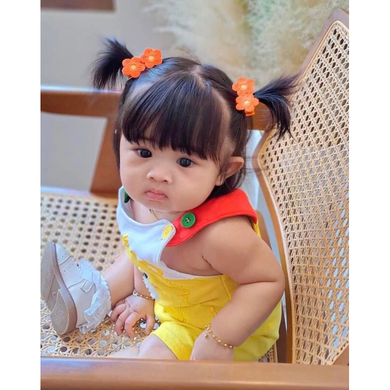กิ๊บเด็กน่ารัก 🧡🤩 รุ่นDouble color flower