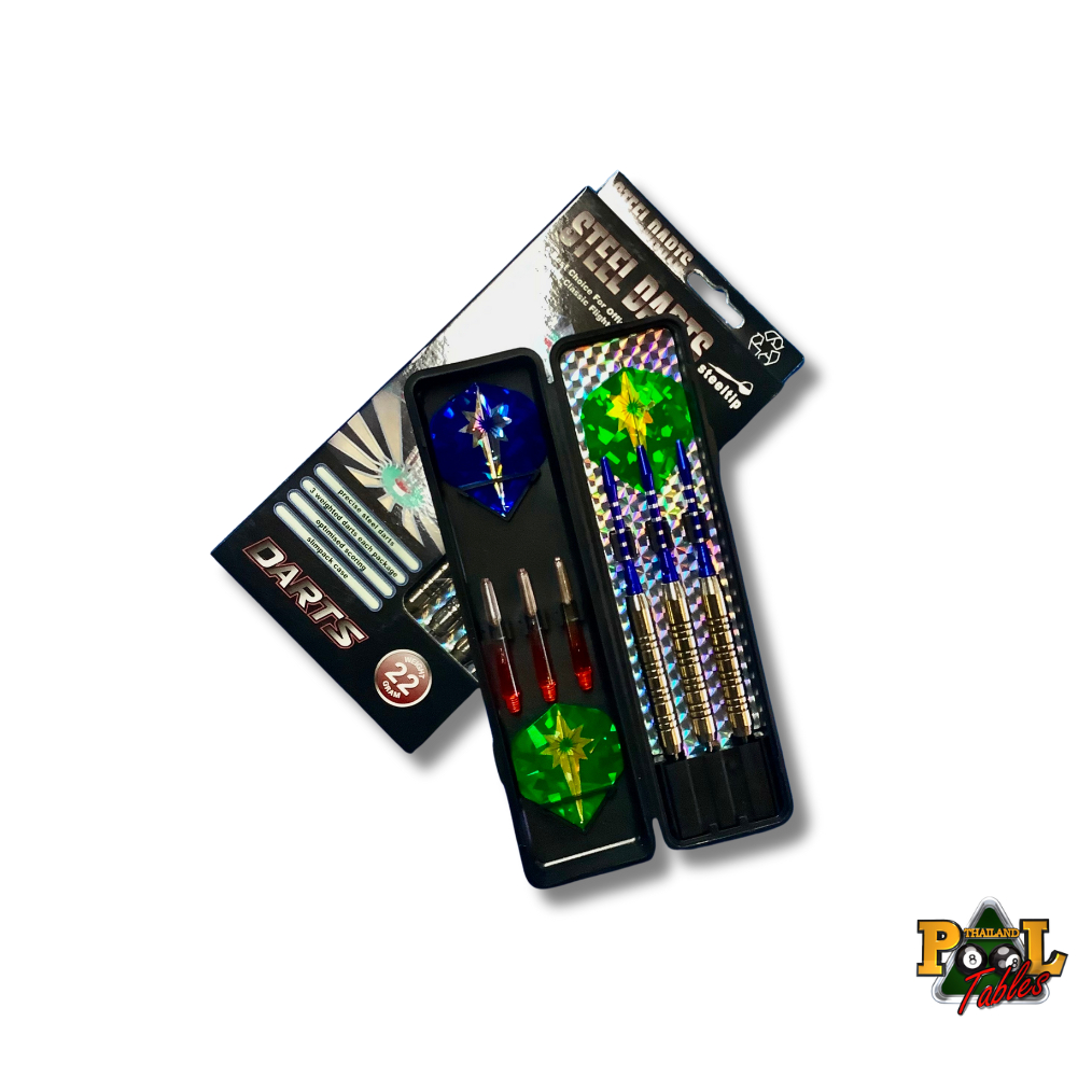 ลูกดอกปาเป้า วัสดุทองเหลือง 22 กรัม Steel Tip Brass Darts 22g