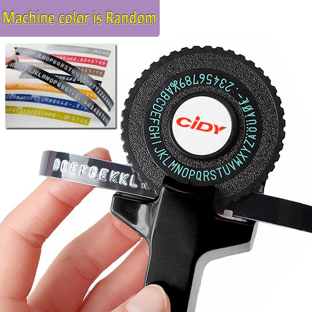 Multicolor CIDY ยี ่ ห ้ อ C101 embossing label maker แทน MOTEX E101 คู ่ มือเครื ่ องพิมพ ์ ดีดชุดสําหรับ 9 มม.dymo 3D