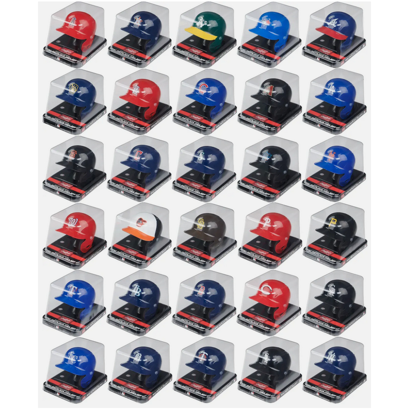 หมวกเบสบอล Rawlings Baseball S100 MLB Mini Batters Batting Helmet New York Yankees, Los Angeles Angels