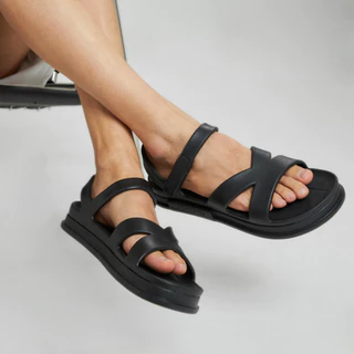 KANDAL KD0102 Akross - รองเท้าแตะรัดส้นผู้ชาย ผู้หญิง สีดำ Black น้ำหนักเบา กันน้ำ แห้งไว EUR 36-42