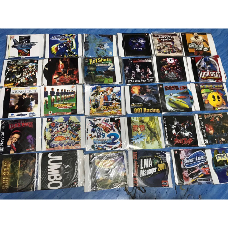PS1,เกมส์ (34) แผ่นปั๊มรุ่นเก่า หายาก มือ 1 สภาพใส