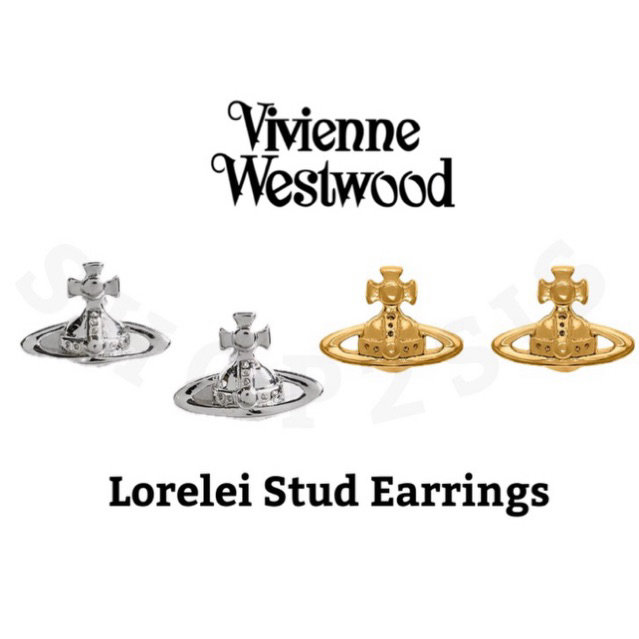 พร้อมส่ง Vivienne Westwood ต่างหู Lorelei Stud earrings ของแท้