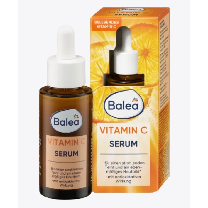 Balea Serum Vitamin C (30 ml) บาเลีย เซรั่ม วิตามินซี เพื่อผิวกระจ่างใสและสม่ำเสมอ จากเยอรมัน