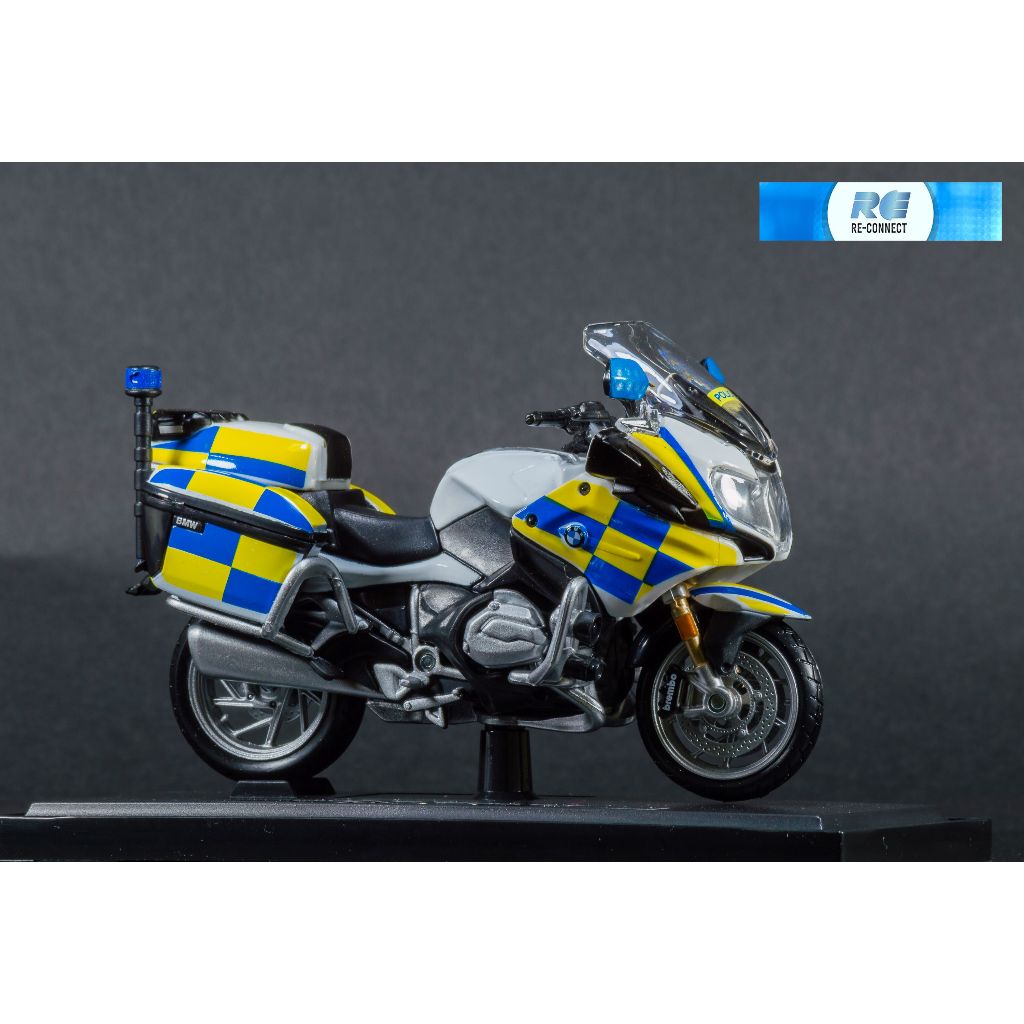 โมเดลรถมอเตอร์ไซค์ รถตำรวจ บีเอ็มดับเบิลยู ของเล่น Maisto Design 1:18 Motorcycle BMW R 1200 RT Polic