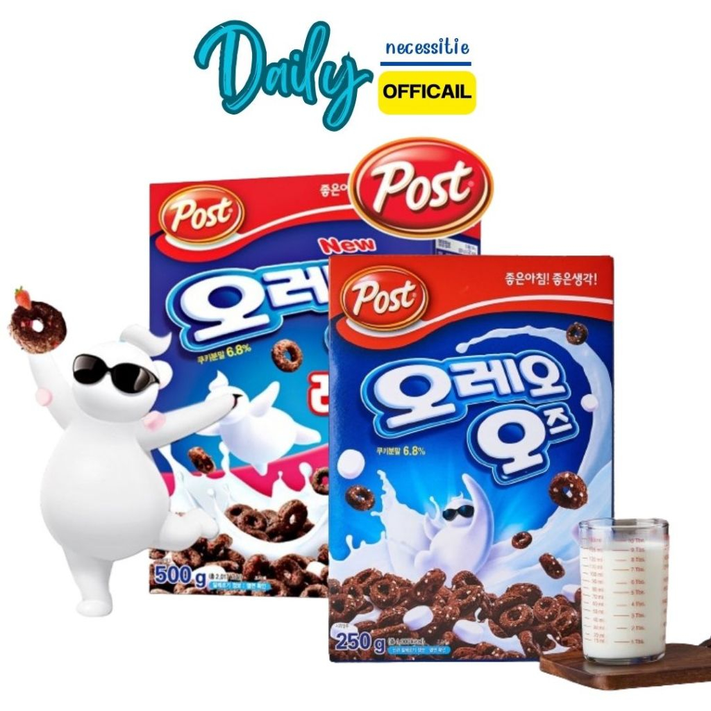 🍭พร้อมส่ง 🍭ซีเรียลโอริโอ้กับมาร์ชเมลโล่ oreo o's cereal with marshmallow 250g.Exp2026/6