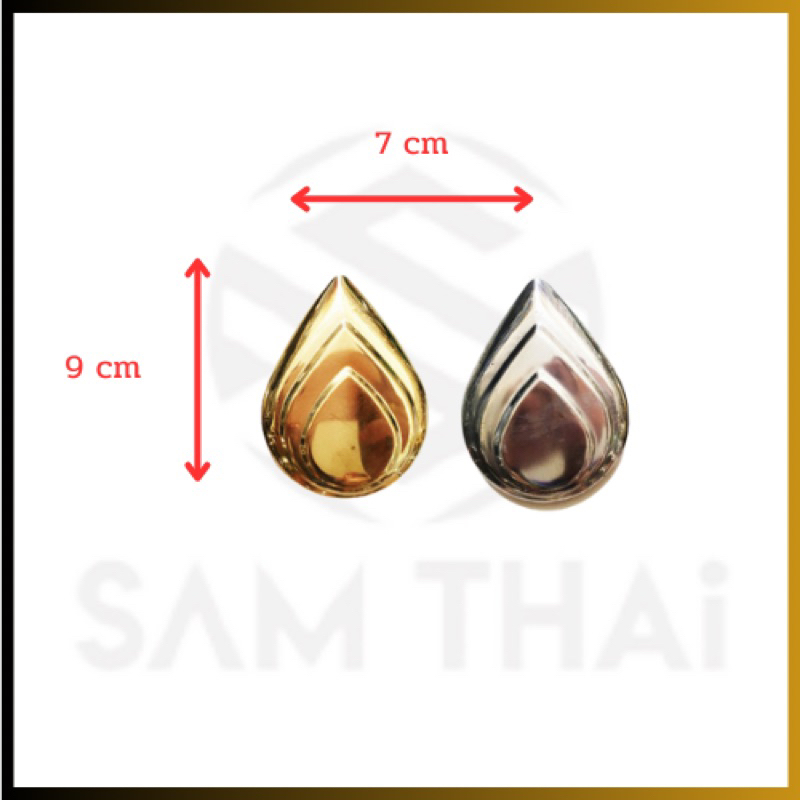 ดอกบัวตูมสแตนเลส 70*90mm สีเงิน,ทอง TY008C
