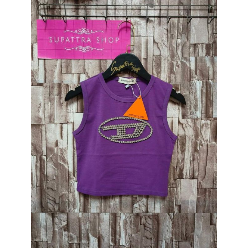 เสื้อกล้ามทรงครอป ไฮเอนด์ ป้ายkimberry store