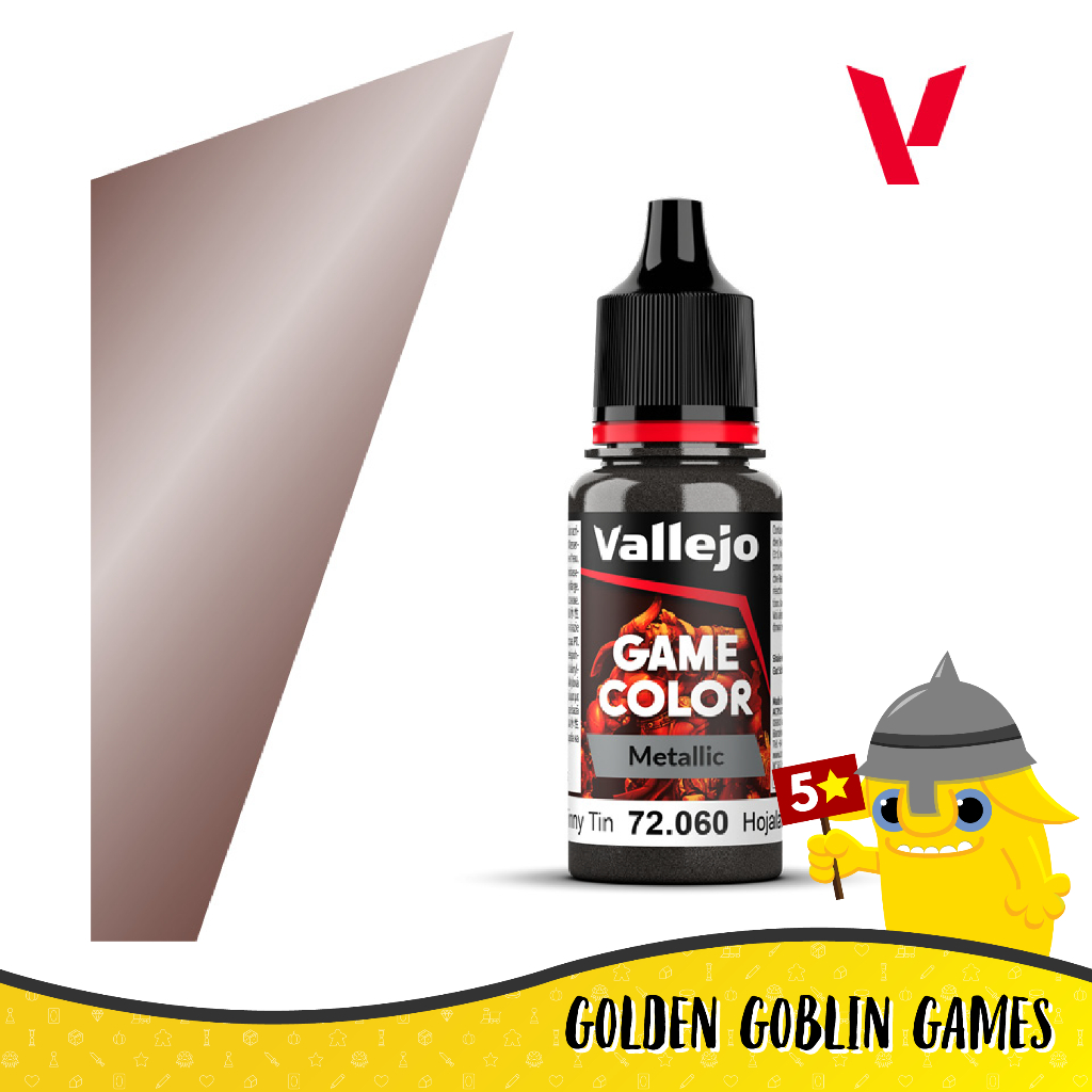 Vallejo Game Color: Metallic: Tinny Tin (POS. 129)