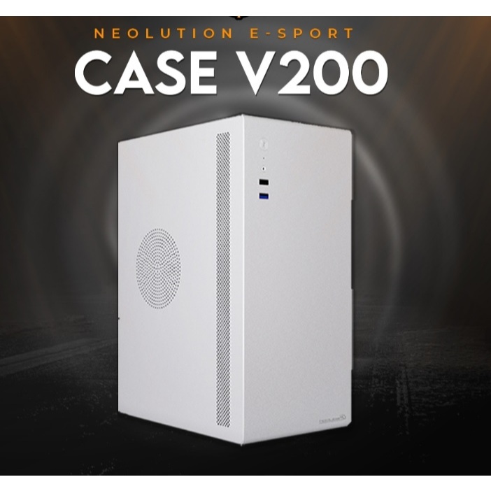 CASE Neolution E-Sport Micro ATX  V200  WHITE (รับประกัน 2 ปี)