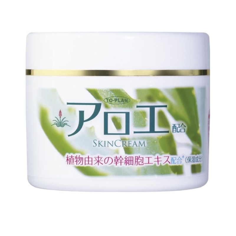 TO-PLAN Aloe alovera skin Cream 7.8 oz (220 g) plant stem cell ครีมว่านหางจรเข้ ญี่ปุ่น