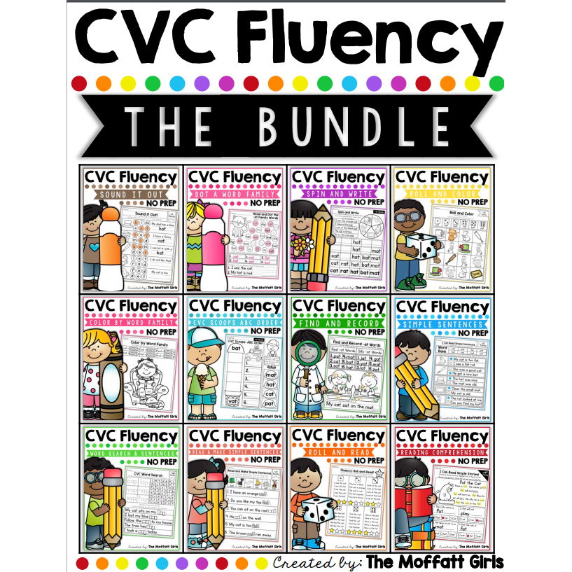 CVC Fluency การฝึกอ่านภาษาอังกฤษ การเรียนการอ่านภาษาอังกฤษ-อเมริกา