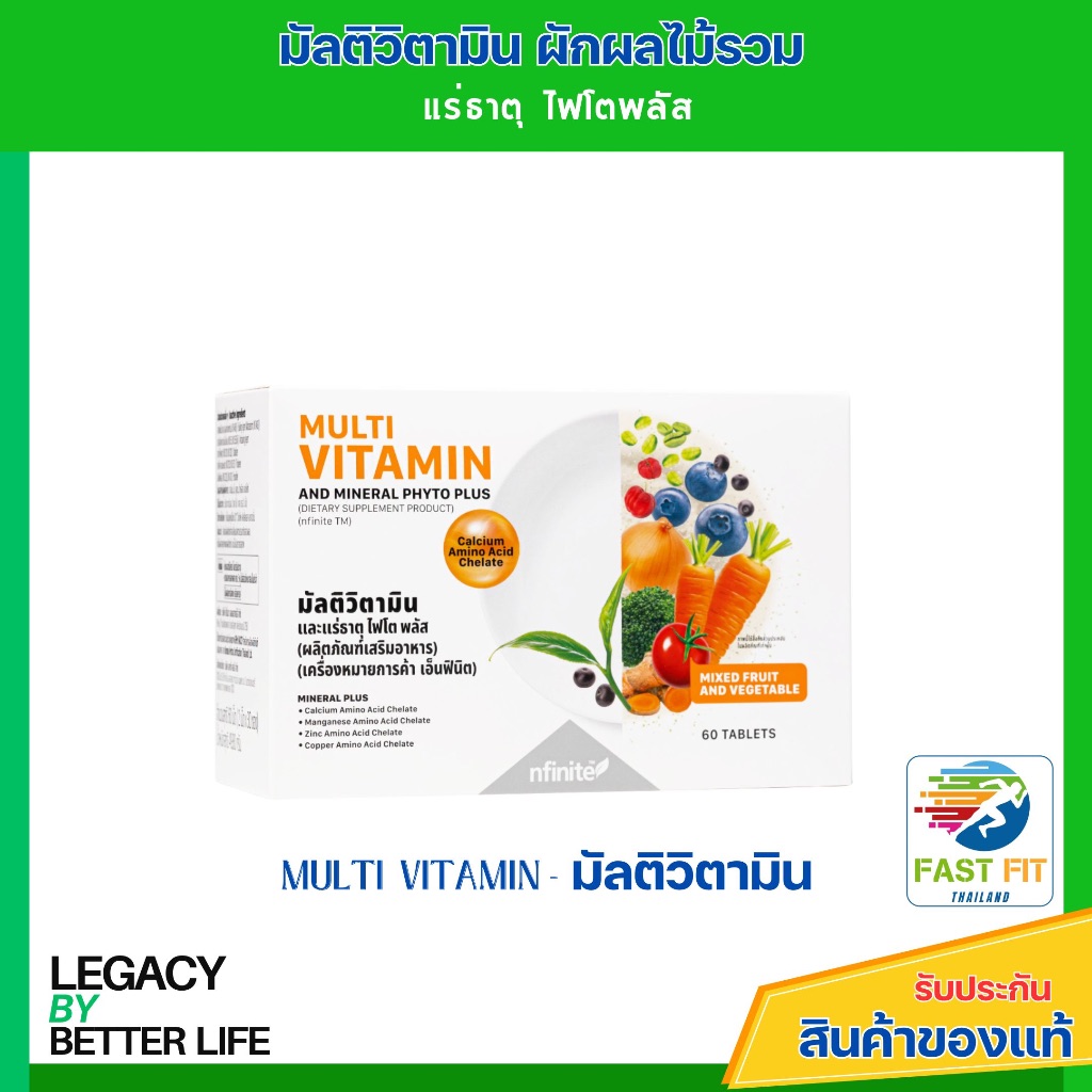 MULTI VITAMIN AND MINERAL PLUS PHYTONUTRIENT วิตามินรวม แร่ธาตุรวม เพียงพอต่อร่างกาย