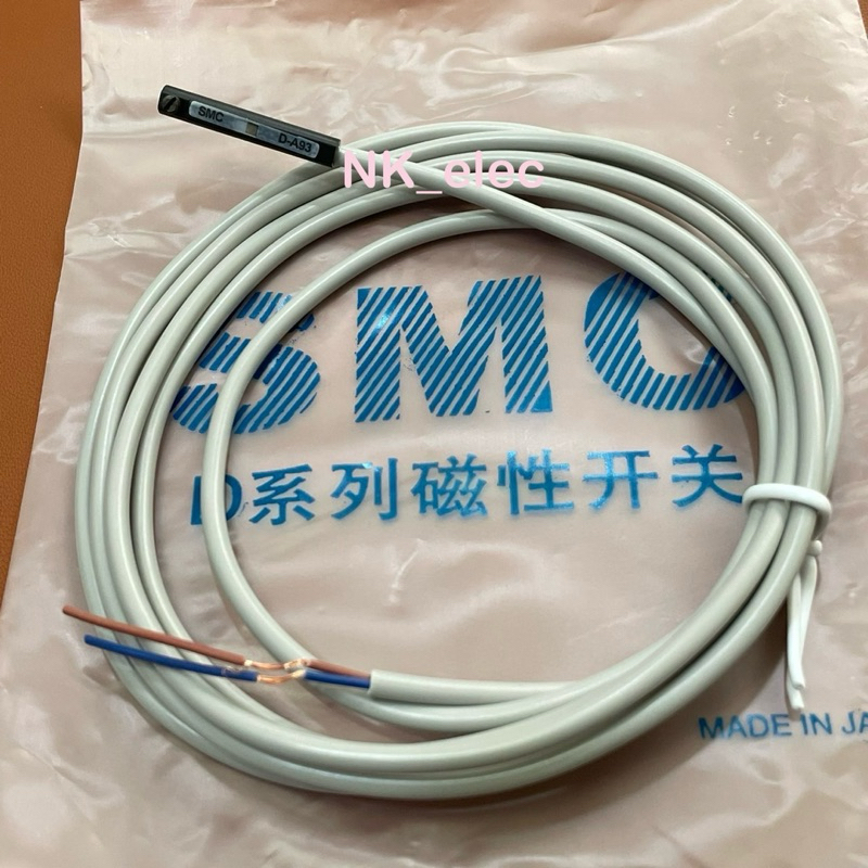 D-A93 SMC MADE IN JAPAN เซ็นเซอร์แม่เหล็ก 2 สาย 24VDC 5-40ma 100VAC 5-20ma ใช้กับกระบอกลม สายยาว 1.5M ,2M ,3M