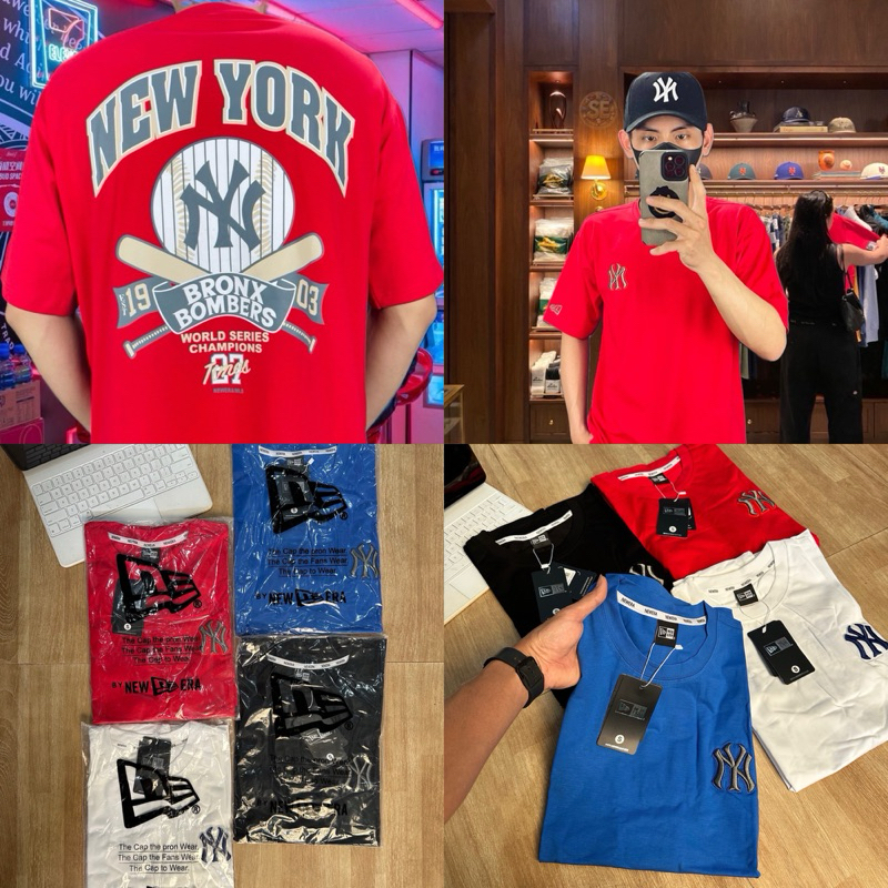 ((พร้อมส่ง)) เสื้อยืดMLB new era สินค้านำเข้า