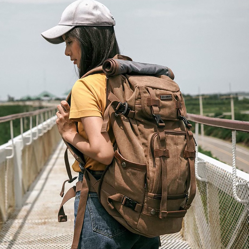 bagsbird รุ่น BXL3 จุ50L เดินทาง 4-5 วัน สายคู่หน้าฟังก์ชันครบ กระเป๋าเป้เดินทาง สายแบกเป้เที่ยว