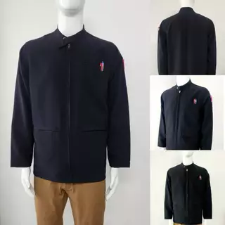 เสื้อคลุมแจ็คเก็ต เเมสเซ็นเจอร์ สีกรมท่า และ สีดำ คอจีน ผ้าอย่างดีงานผลิตในไทย