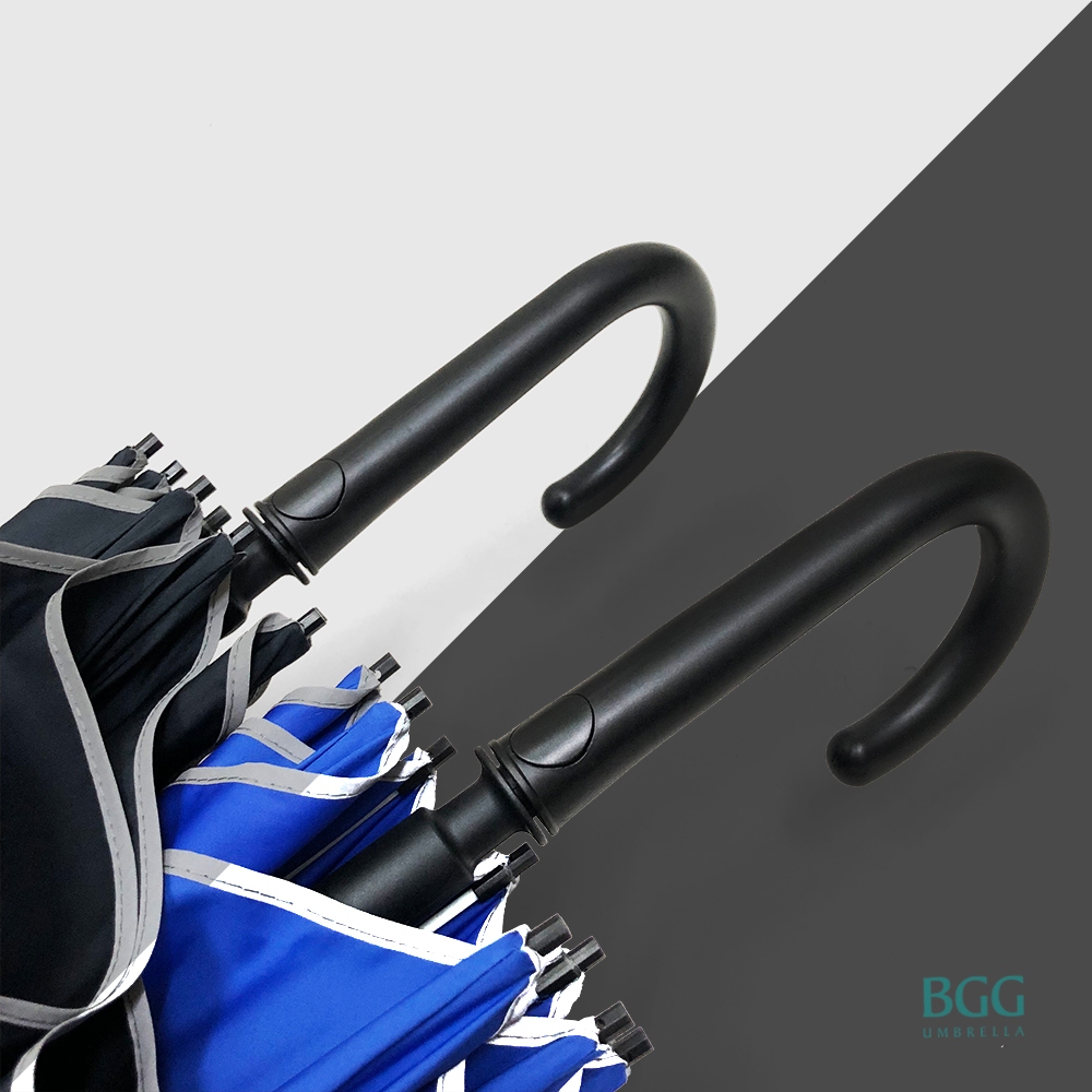 BGG Night Reflective Walking Umbrella ร่มยาว แถบสะท้อนแสง อัตโนมัติเปิด กันแดด กันฝน (WA1042)