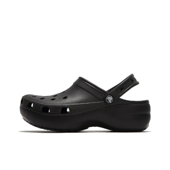 【ของแท้ 100%】Crocs classic platform clog สามารถสวมใส่ได้ทั้งชายและหญิง Blcak/White/red รองเท้าแตะ