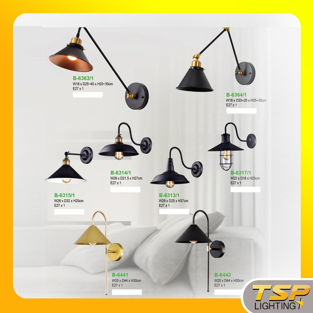 TSP Lighting │ Pendant light  โคมไฟติดผนัง โคมไฟกิ่ง