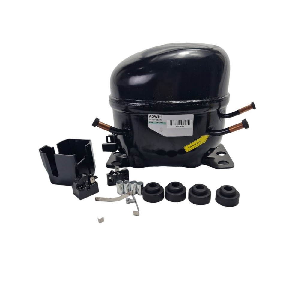 คอมเพรสเซอร์ ADW91 ใช้แทนคอม กุลธร 1/3 แรงม้า compressor 1/3 HP  220V รุ่น AE2410Yน้ำยา R134a