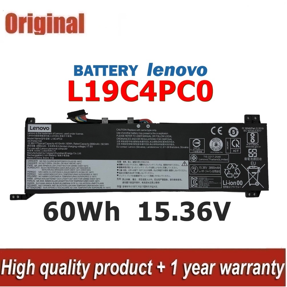 ♛LENOVO แบตเตอรี่ L19C4PC0 (สำหรับ LEGION 5-15ARH05 17IMH05 7-15IMH05 5IMH05 L19M4PC0 L19M4PC1) Leno