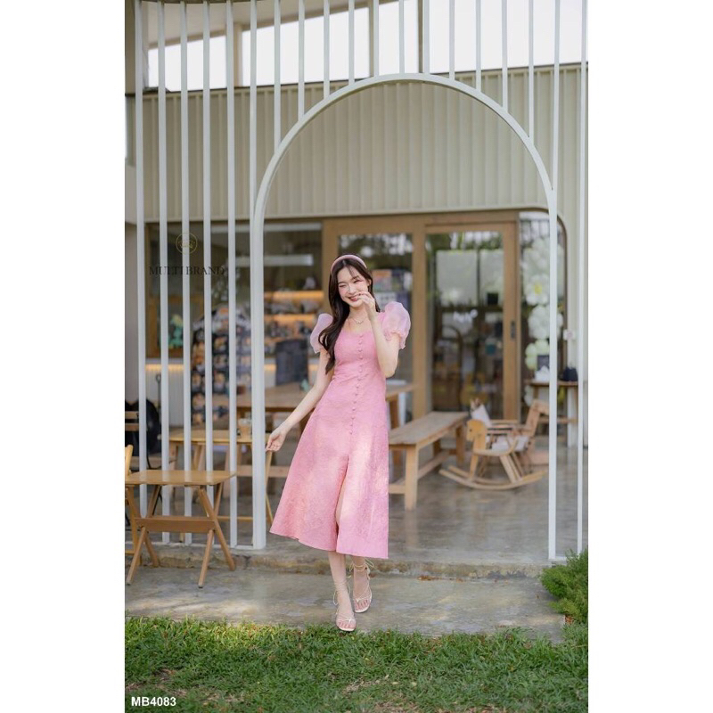 เดรสชมพูยาวร้าน fairy angle store