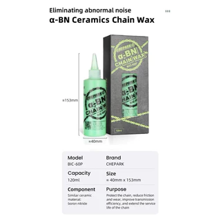 น้ำมันหยอดโซ่ CHEPARK BIC-60 Wax สูตรเซรามิค ขนาด 30ml&120ml กลิ่นหอม ใช้ดีไม่เป็นก้อน ไม่มีคราบดำ