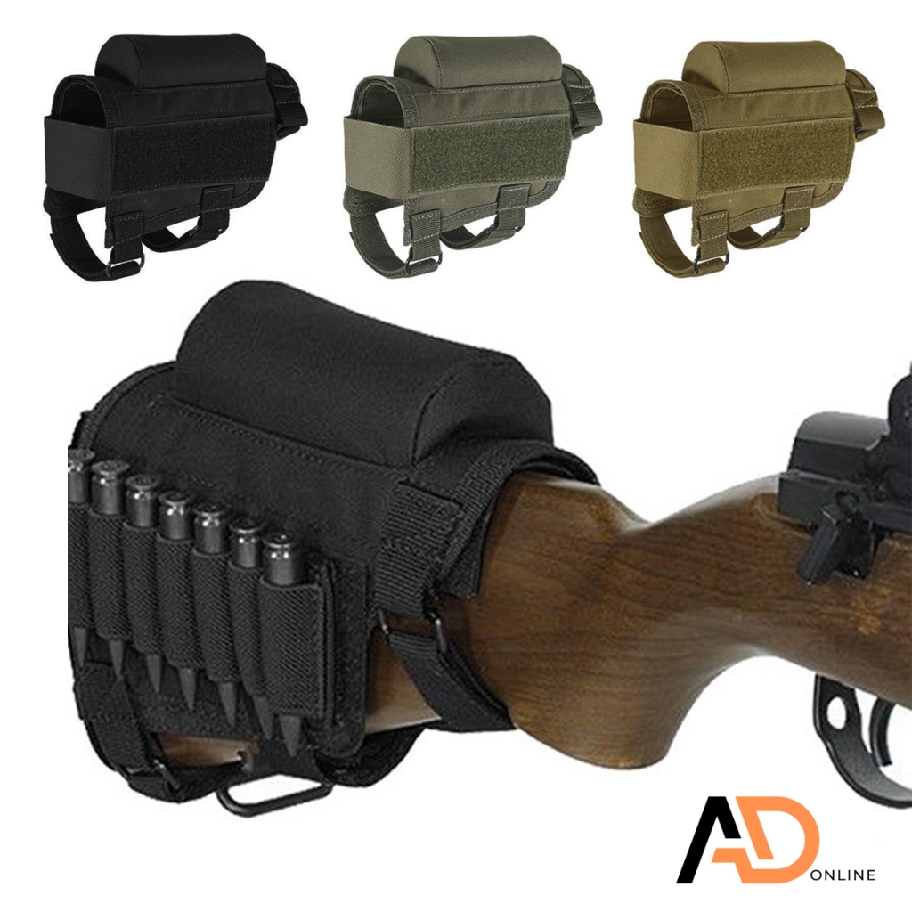 GR กระเป๋าติดพันท้าย กระเป่าพาน ท้าย ไรเฟิล มีที่รองแก้ม Rifle Cheek Rest จัดส่งจากไทย
