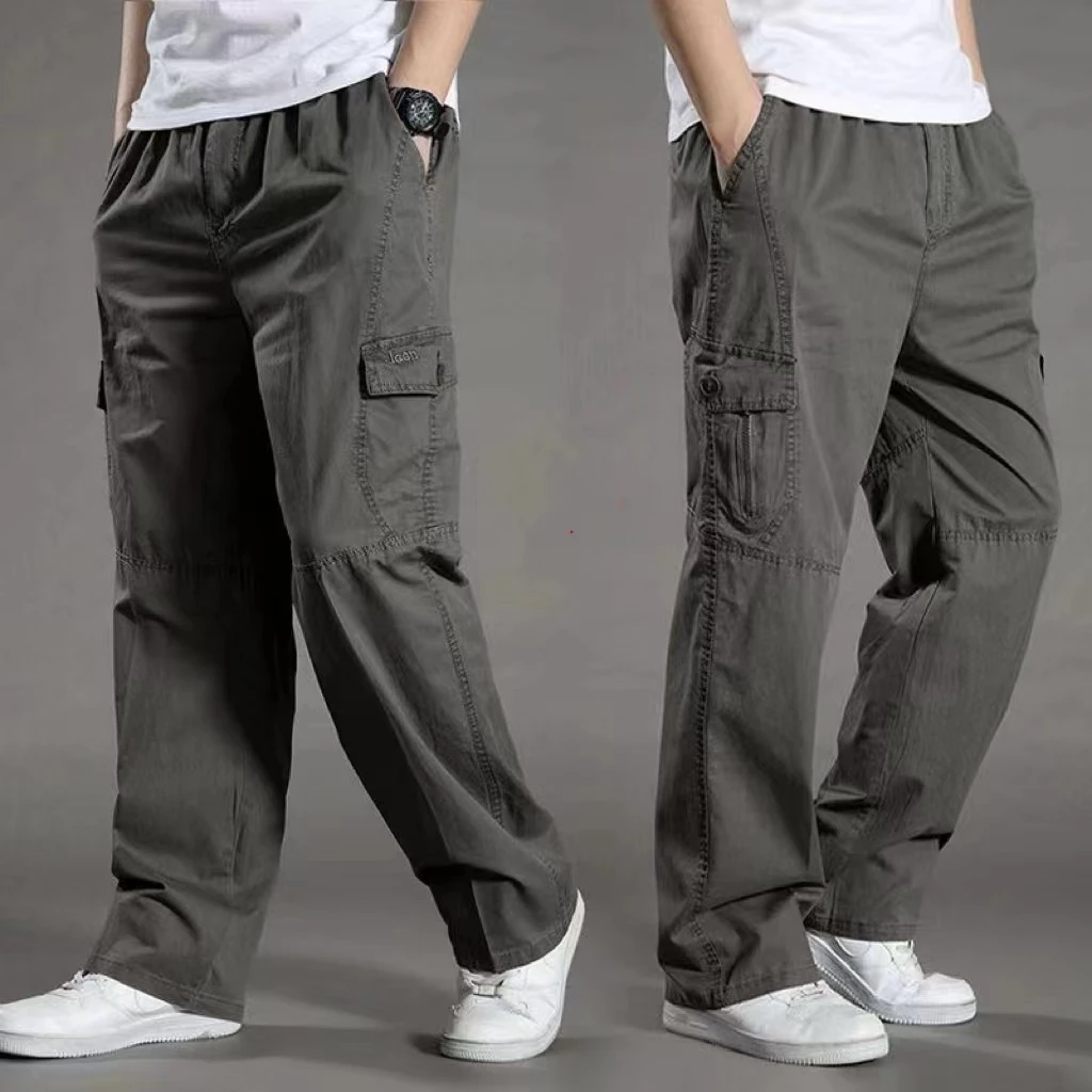 2011#BIG SIZE กางเกงขายาวยางยืดหลายกระเป๋าสไตล์ใหม่ล่าสุดปี 2026 thumbnail 5