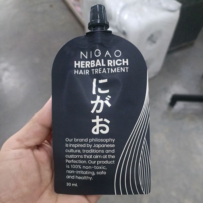 (แบบซอง) [ทรีทเม้นท์บำรุงผม] NIGAO Herbal Rich Hair Treatment | นิกาโอะ บำรุงผม ฟื้นฟู ผมเสีย ล้ำลึก 30ml.
