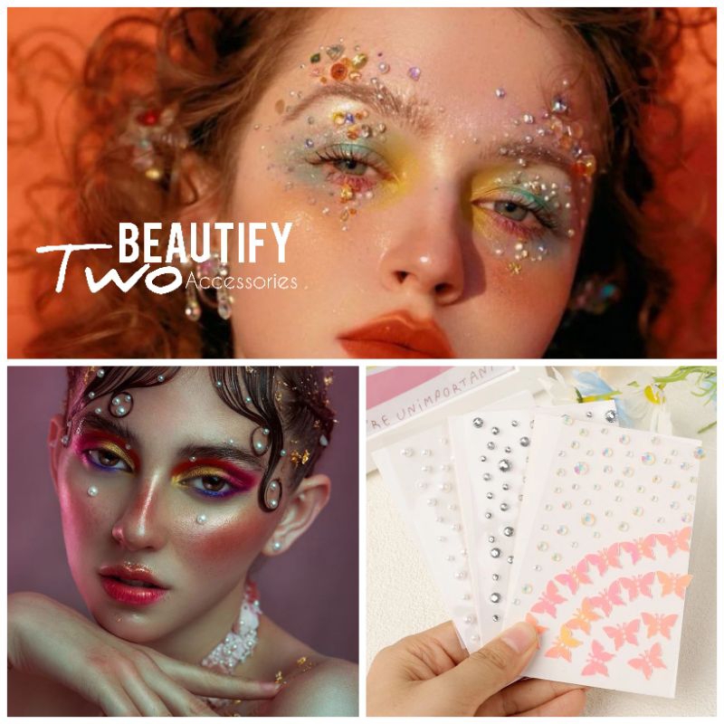 สติ๊กเกอร์ตกแต่งใบหน้าหลากหลายรูปแบบให้คุณตกแต่งตามจินตนาการ