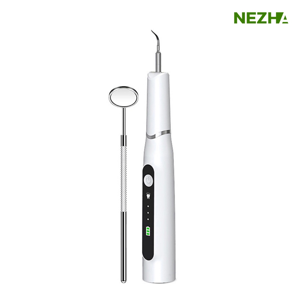 Nezha เครื่องขูดหินปูนไฟฟ้า Electric tartar scraper ปรับได้ 3 ระดับ ขจัดแบคทีเรียคราบพลัค ไม่ทำร้ายฟัน ระบบสั่น